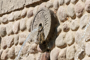 Prehispanic design mexican fountain