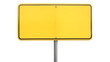 © mizan - Blank yellow road signs or traffic signs isolated on a transparent background