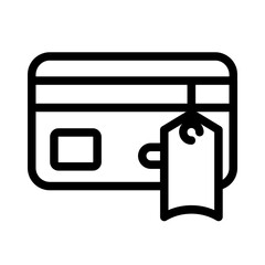 Poster - credit card with sale tag