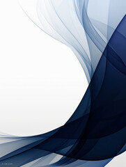 Poster - Abstract blue and white wave background with copy space text for website, banner, social media, and mobile app.
