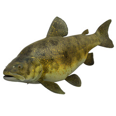 Wall Mural - [Transparent Background PNG]Realistic 3D Illustration of a Coelacanth Fish