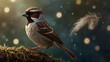 © Naqash - A magical sparrow with shimmering feathers grants wishes to those who truly believe in its existence ai_generated