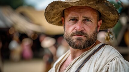 Poster - Rugged Outdoorsman Portrait