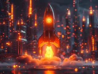 Poster - Launching a Visionary Business Startup Futuristic Digital Entrepreneurship Framework