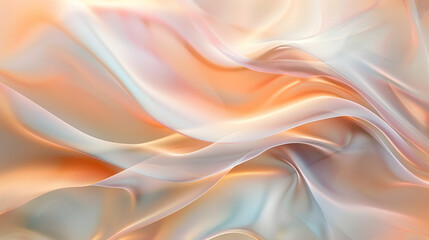 Wall Mural - An up-close look at fluid motion, featuring curving lines and shapes, on a soft-focus background