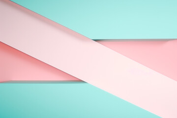 A pink and blue striped background with a pink and blue line