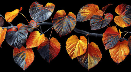 Wall Mural - autumn leaves background