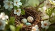 © amorn_m - 52. A close-up of a bird's nest with eggs, highlighting the fragility and wonder of nature.