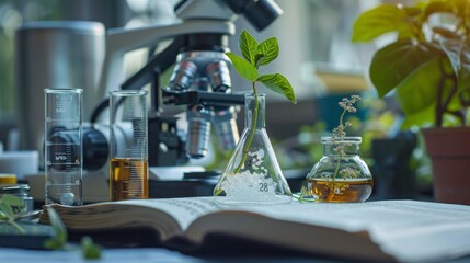 open science book with detailed biology diagrams high quality images