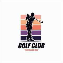 Wall Mural - golf sport logo template design