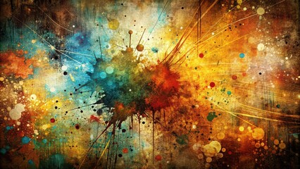 Grunge abstract featuring chaotic splatters, scratches, and textures, grunge, abstract,texture, chaotic, messy, artistic