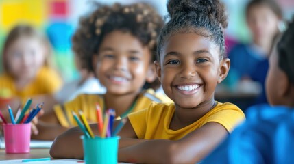 Poster - The Smiling Schoolchildren