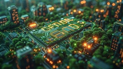 Poster - Design an online course on green technology fundamentals, covering topics such as renewable energy systems, eco-friendly materials, and smart environmental
