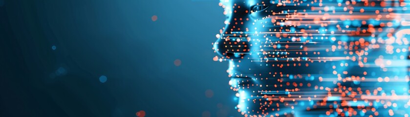 Poster - The fusion of Generative AI with AI Intelligence captured in a magazine photography style, emphasizing the impact and potential of AI-driven solutions in various sectors, with sleek visuals and