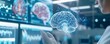 © Achirawee - The fusion of Generative AI with AI Intelligence captured in a documentary photography style, showcasing the synergy between advanced neural networks and machine learning models, depicted in a