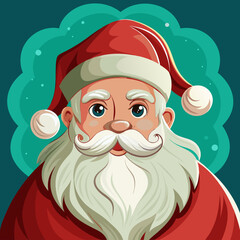 cartoon illustration of santa claus