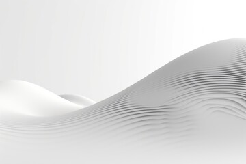 Wall Mural - Flat, digital, thick, curved line on a white background, the line moves from the bottom of the screen to the right