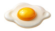 © Uncle-Ice - Isolated fried egg vector illustration with a bright yellow yolk on a white