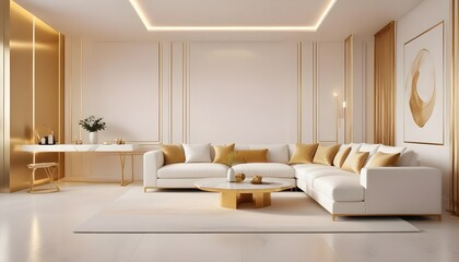 Photo interior modern design room 3d illustration