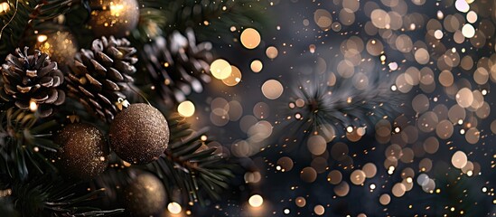 Aufkleber - Festive backdrop with copy space image for Christmas.