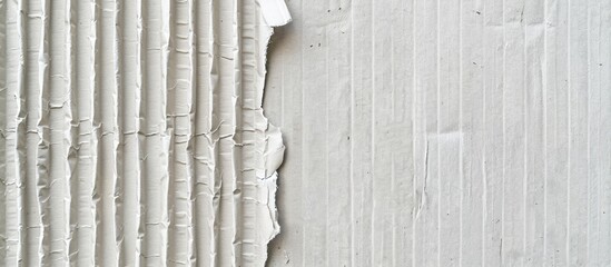Aufkleber - A picture of corrugated grey cardboard with a white background and space to overlay text or images, or a copy space image is depicted.
