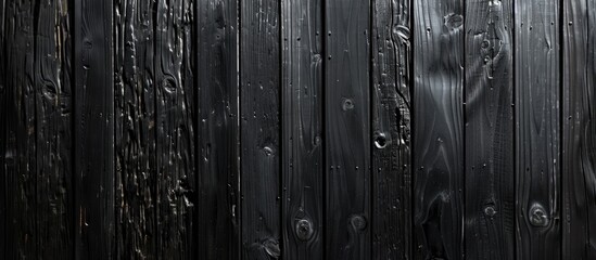Aufkleber - Close-up of modern wooden background with black coloring, suitable for a copy space image.