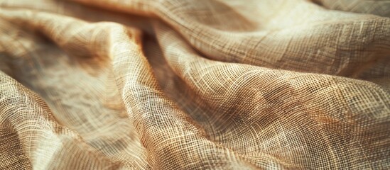Leinwandbilder - Close-up view of an empty fabric texture background with copy space image.