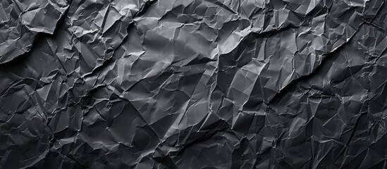 Aufkleber - Creative design templates against a crumpled black paper texture background with copy space image.