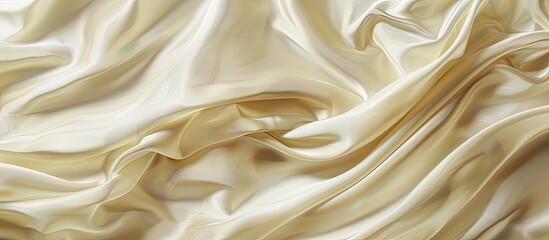 Aufkleber - Close-up of a lovely cloth background with a cream color, perfect for adding copy space image within its smooth texture.