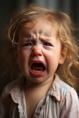 Canvas Print - Baby crying baby disappointment.