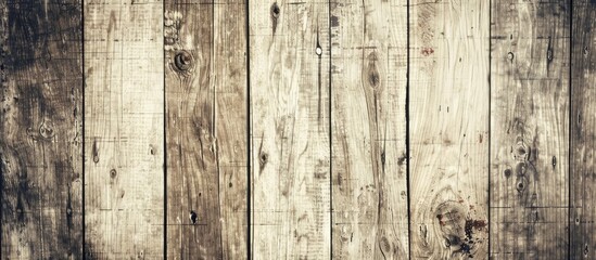 Aufkleber - Vintage wooden surface in light color with dark accents, providing a textured background and space for text or images. Copy space image. Place for adding text and design