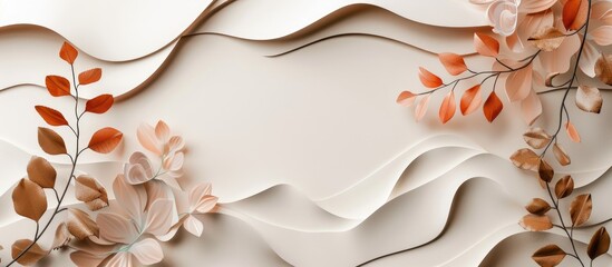 Aufkleber - Artistic paper design with ample copy space image.