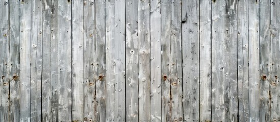 Sticker - An old wooden wall in a light color offers a seamless wood background and texture for a copy space image.