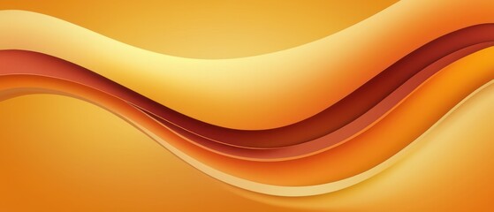 Wall Mural - Abstract Orange and Yellow Fluid Wave Background. Fluid Gradient Design, Abstract Wallpaper, Liquid Colors