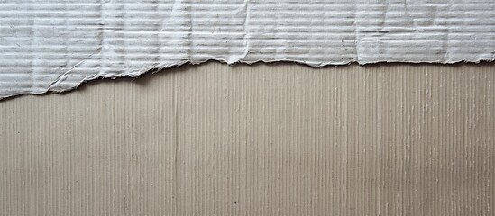 Aufkleber - A picture of corrugated grey cardboard with a white background and space to overlay text or images, or a copy space image is depicted.