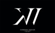 © heavengrafix_117 - KW, WK Abstract Letters Logo Monogram Design Icon Font Vector Initials