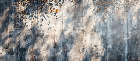 Aufkleber - Sunlit gray textured aged wood creates a natural background for motivational quotes and graphics with a copy space image application.