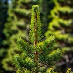 Canvas Print -  cypress pine a term used for various pine species with characte