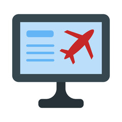 Sticker - Flight Information glyph icon