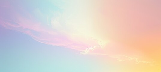 Poster - Pastel Rainbow Gradient: A delightful gradient background