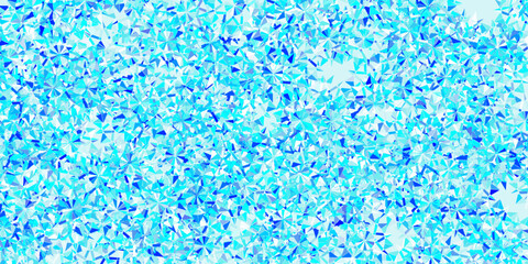 Wall Mural - Light blue vector texture with bright snowflakes.