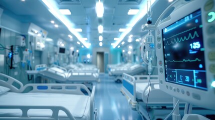Aufkleber - Smart medical devices monitoring patient health in realtime. Generative AI.