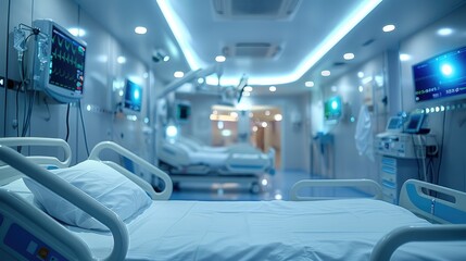 Aufkleber - Smart medical devices monitoring patient health in realtime. Generative AI.