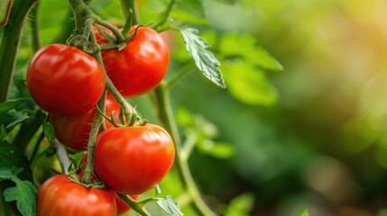 Wall Mural - The ripe red tomatoes