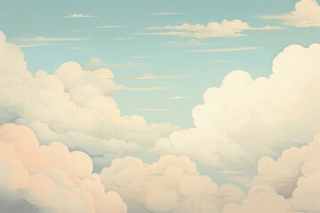 Wall Mural - Illustration of cloud heaven backgrounds outdoors nature.