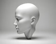 © Giorgi - 3d rendered illustration of a white head sculpture