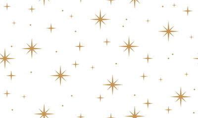 seamless pattern with golden stars. christmas, birthday design in golden color on a light background