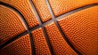 © Wanlop - Close-up view of highly detailed textured orange basketball surface with slight wear.