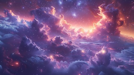 Wall Mural - An expedition to the outer edges of the universe, where the fabric of space-time bends and distorts in ways beyond comprehension. Concept of cosmic exploration. Generative Ai.