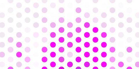Wall Mural - Light purple, pink vector backdrop with dots.
